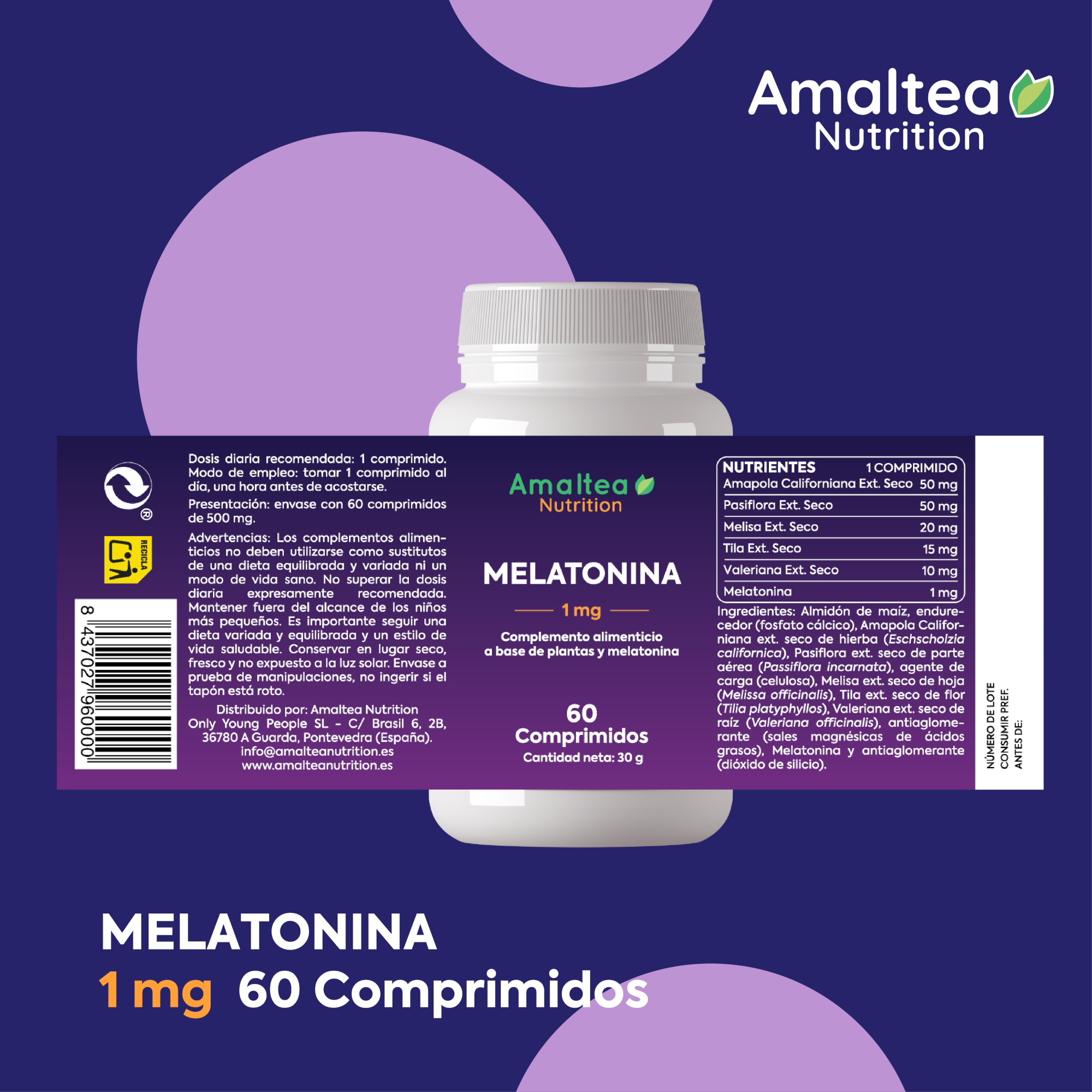 Pack Melatonina Amaltea Nutrition