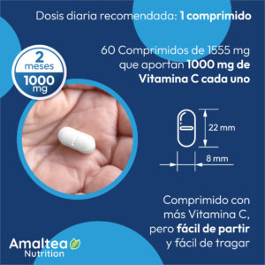 Vitamina C 1000 mg Zinc Amaltea Nutrition